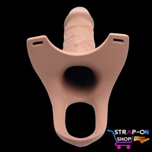 Curve Dong Hollow Silicone Strap-on